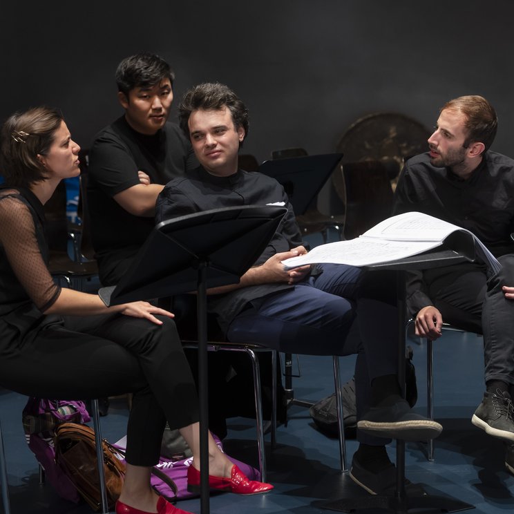 Participants in the Contemporary-Conducting Program (2022) © Priska Ketterer/Lucerne Festival