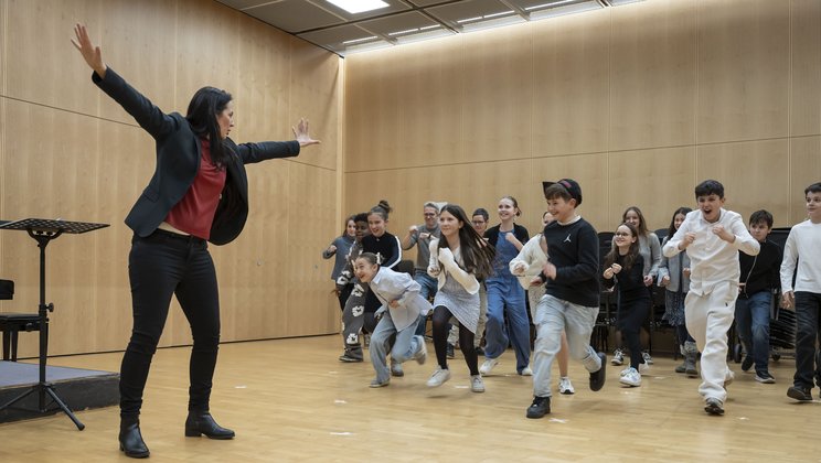 Konzerteinführung für Schulklassen mit Studierenden der HSLU © Priska Ketterer / Lucerne Festival