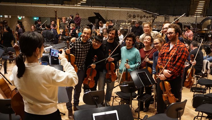 Das obligate Elphie-Selphie © Lucerne Festival